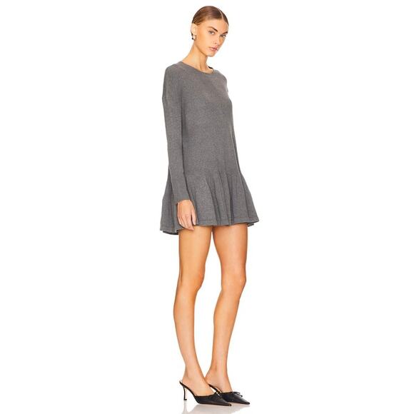 Free People Time On My Side Mini Dress in Dark Grey $148 - Picture 2 of 3
